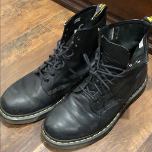 Doc Marten Classic Black Boots Yellow Thread - 9